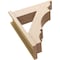 Ekena Millwork 7 1/2-in W x 24-in D x 28-in H Balboa Trad Rough Cedar Woodgrain TimberThane Outlooker, Primed Tan OUTUR075X24X28BOA04RCPR - alternate 2